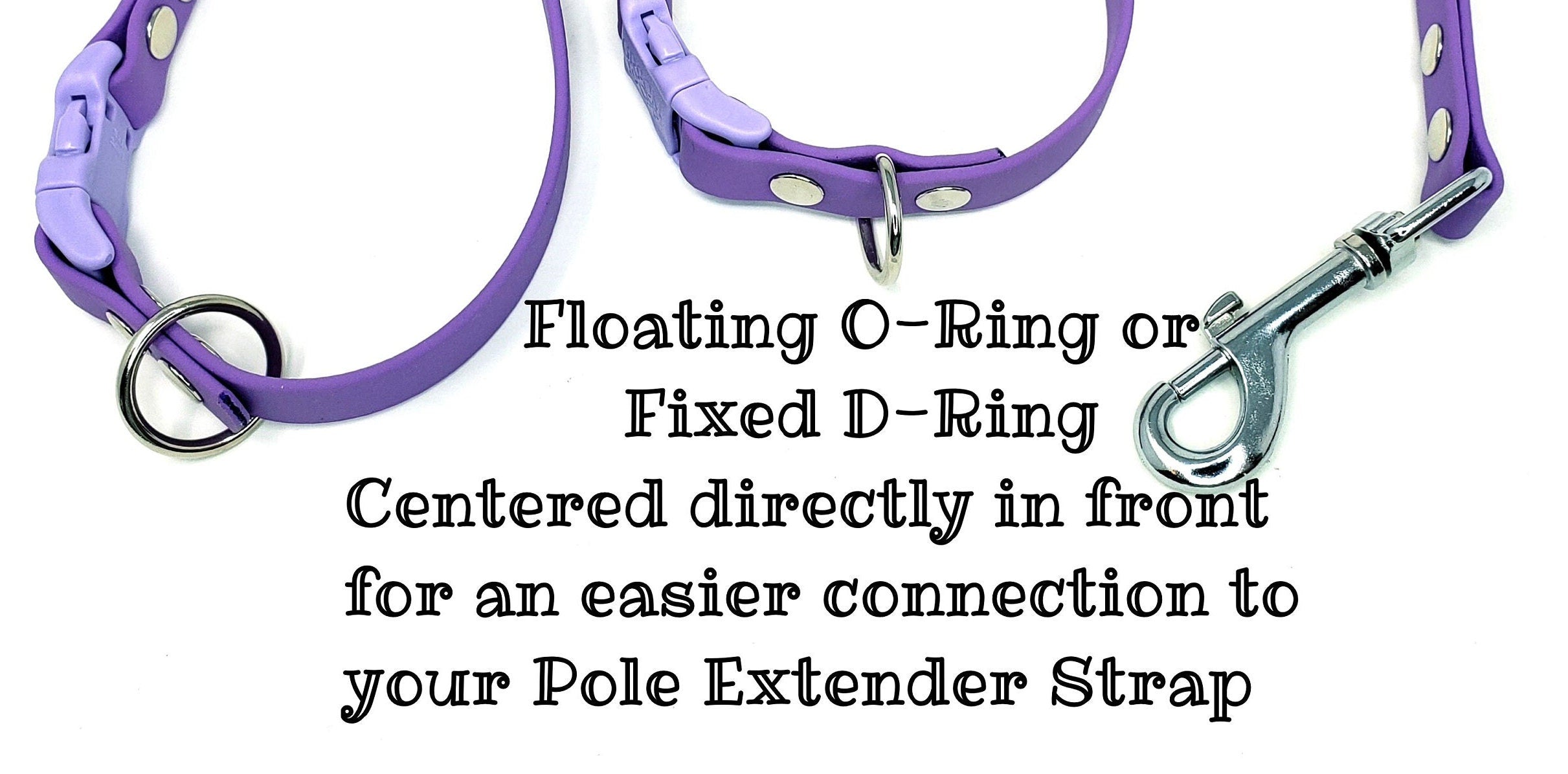 White & Black Paws BioThane® Grooming Loop